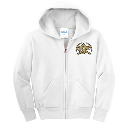 Youth Fleece Zip Hoodie - AJ High Logo Only Thumbnail