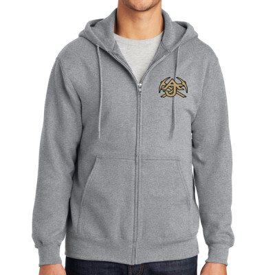 Adult Unisex Fleece Zip Hoodie - AJ High Logo Only Thumbnail